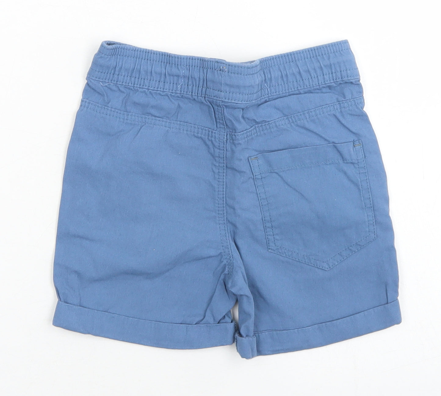 Denim Co Boys Blue  Cotton Chino Shorts Size 2-3 Years  Regular Drawstring