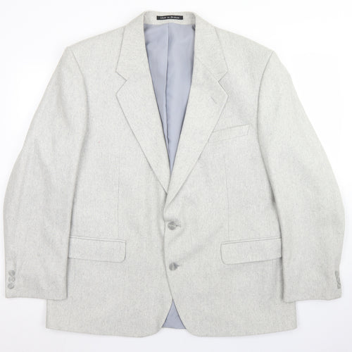 Greenwoods Mens Grey  Polyester Jacket Blazer Size 44