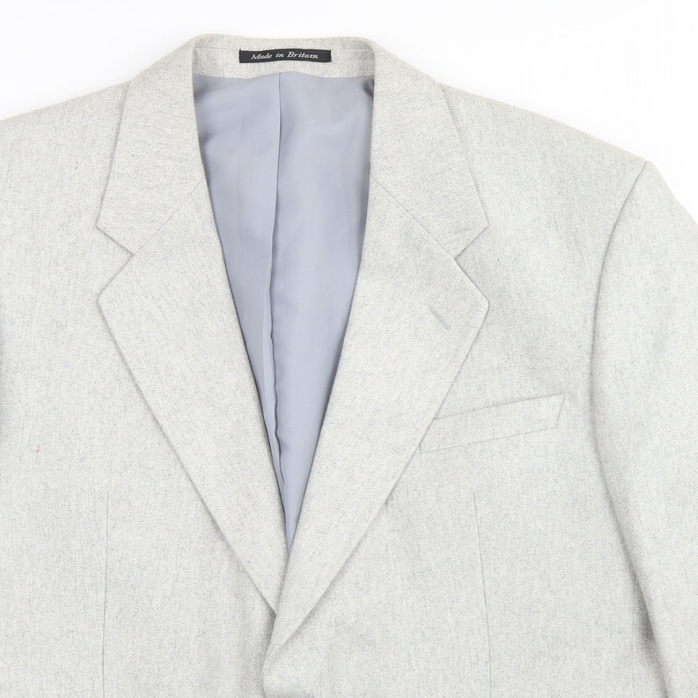 Greenwoods Mens Grey  Polyester Jacket Blazer Size 44