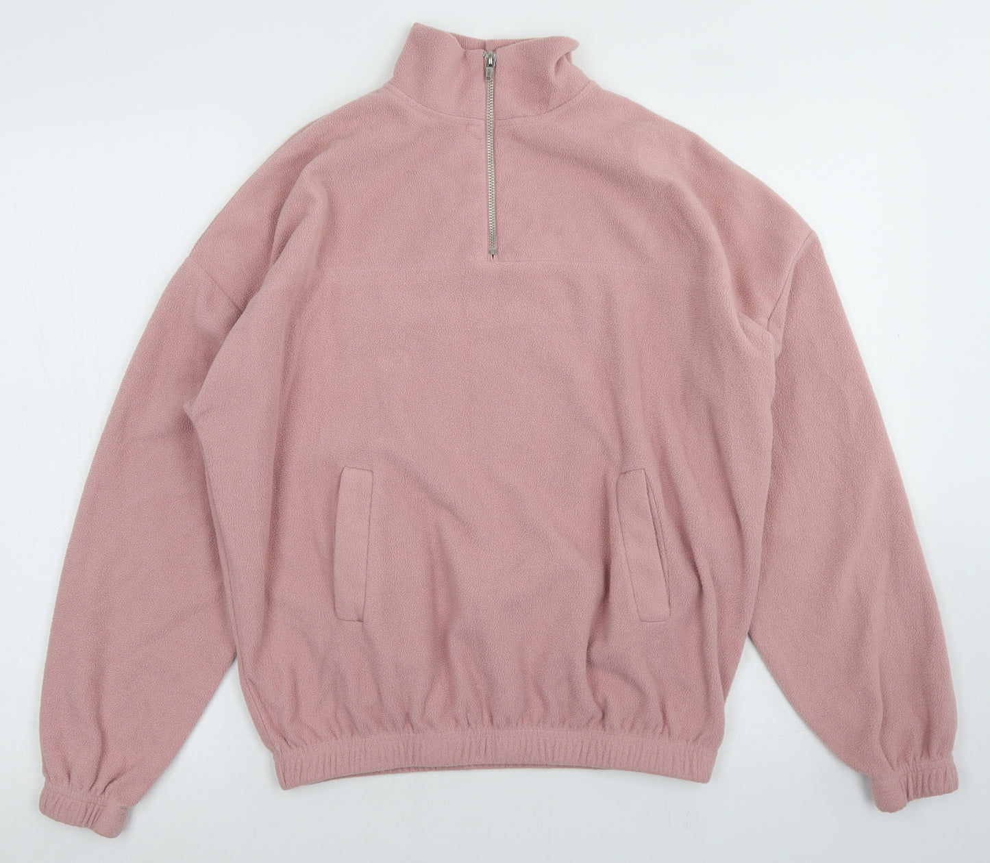 New Look Womens Pink  Polyester Pullover Sweatshirt Size S
