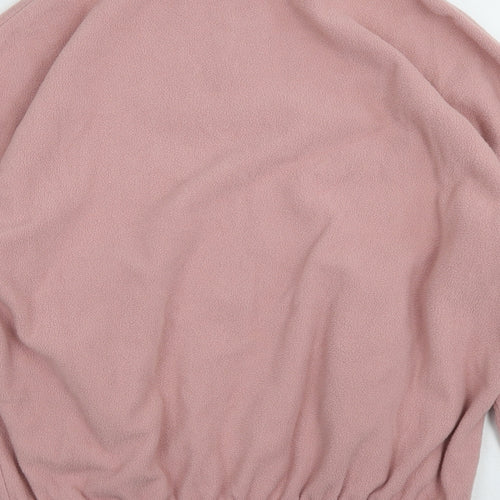 New Look Womens Pink  Polyester Pullover Sweatshirt Size S