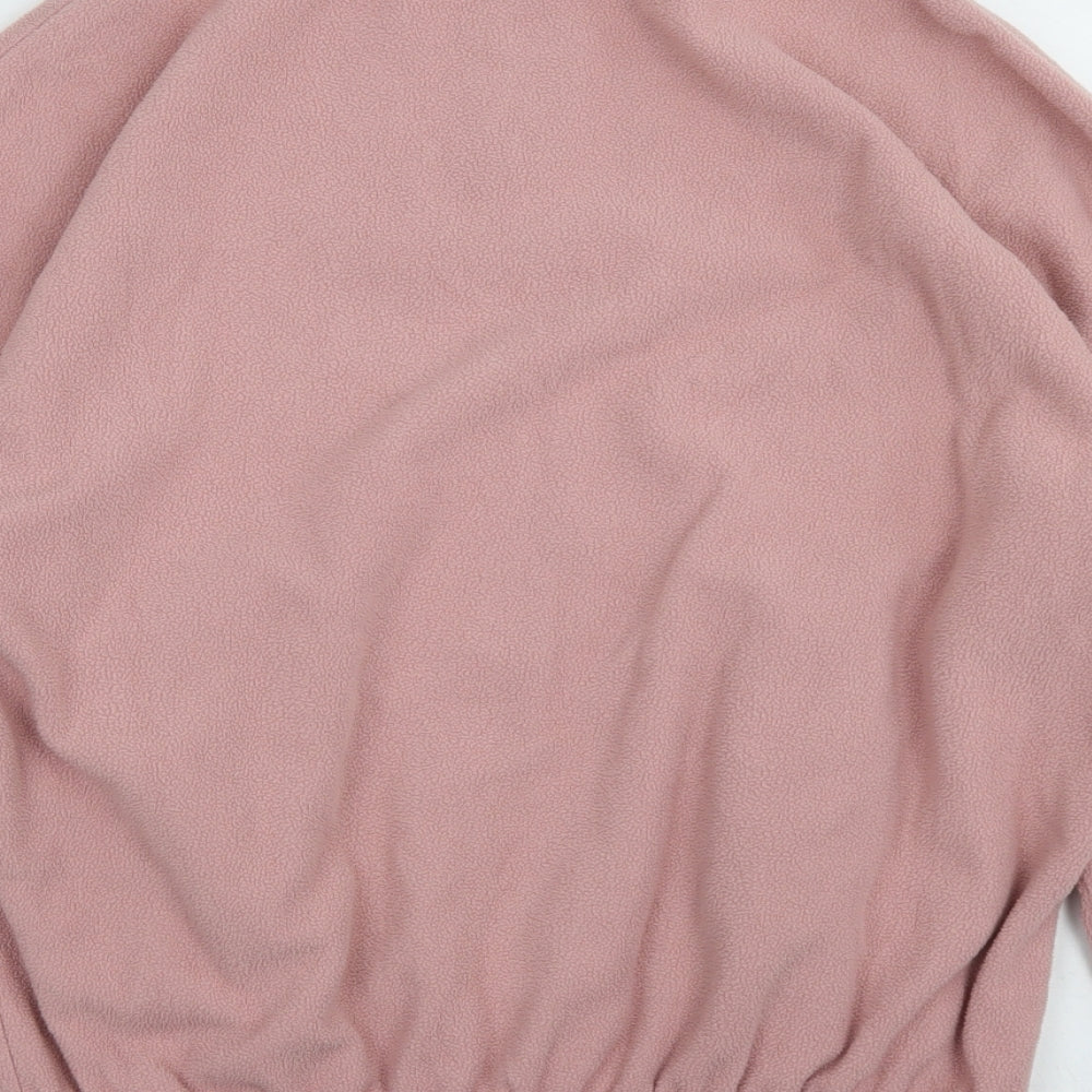 New Look Womens Pink  Polyester Pullover Sweatshirt Size S