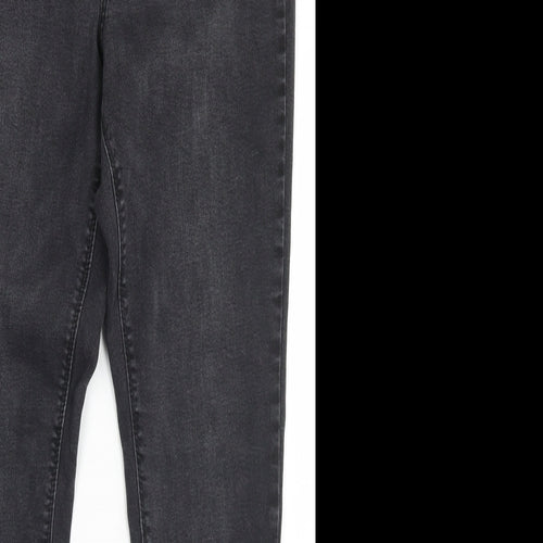 Denim Co Womens Black  Cotton Skinny Jeans Size 18 L28 in Regular Button
