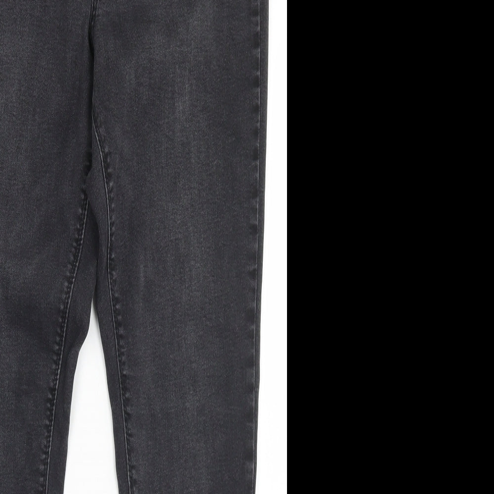 Denim Co Womens Black  Cotton Skinny Jeans Size 18 L28 in Regular Button