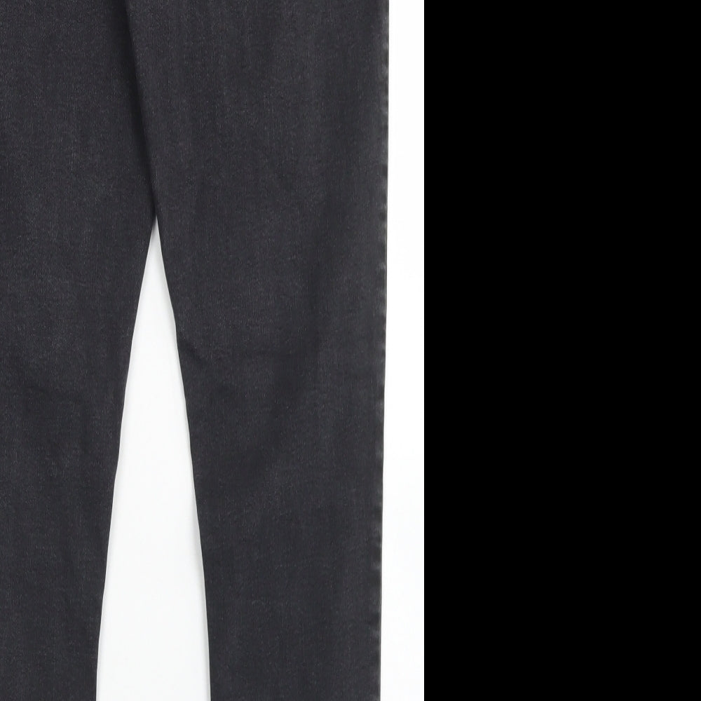 Denim Co Womens Black  Cotton Skinny Jeans Size 18 L28 in Regular Button