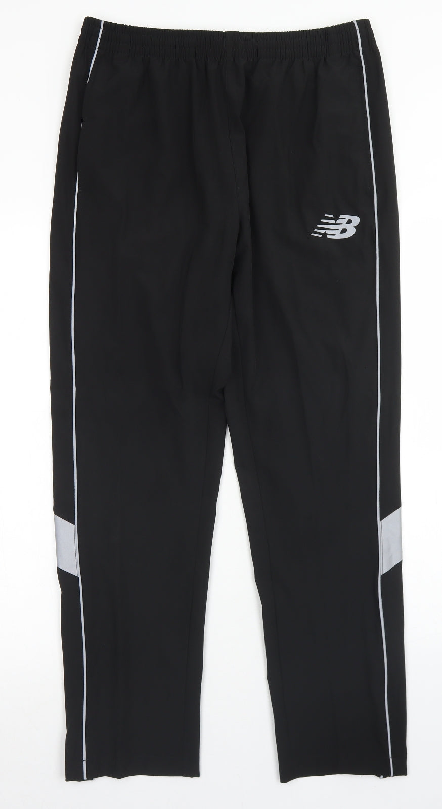 New Balance Mens Black  Polyester Windbreaker Trousers Size M L27 in Regular Drawstring