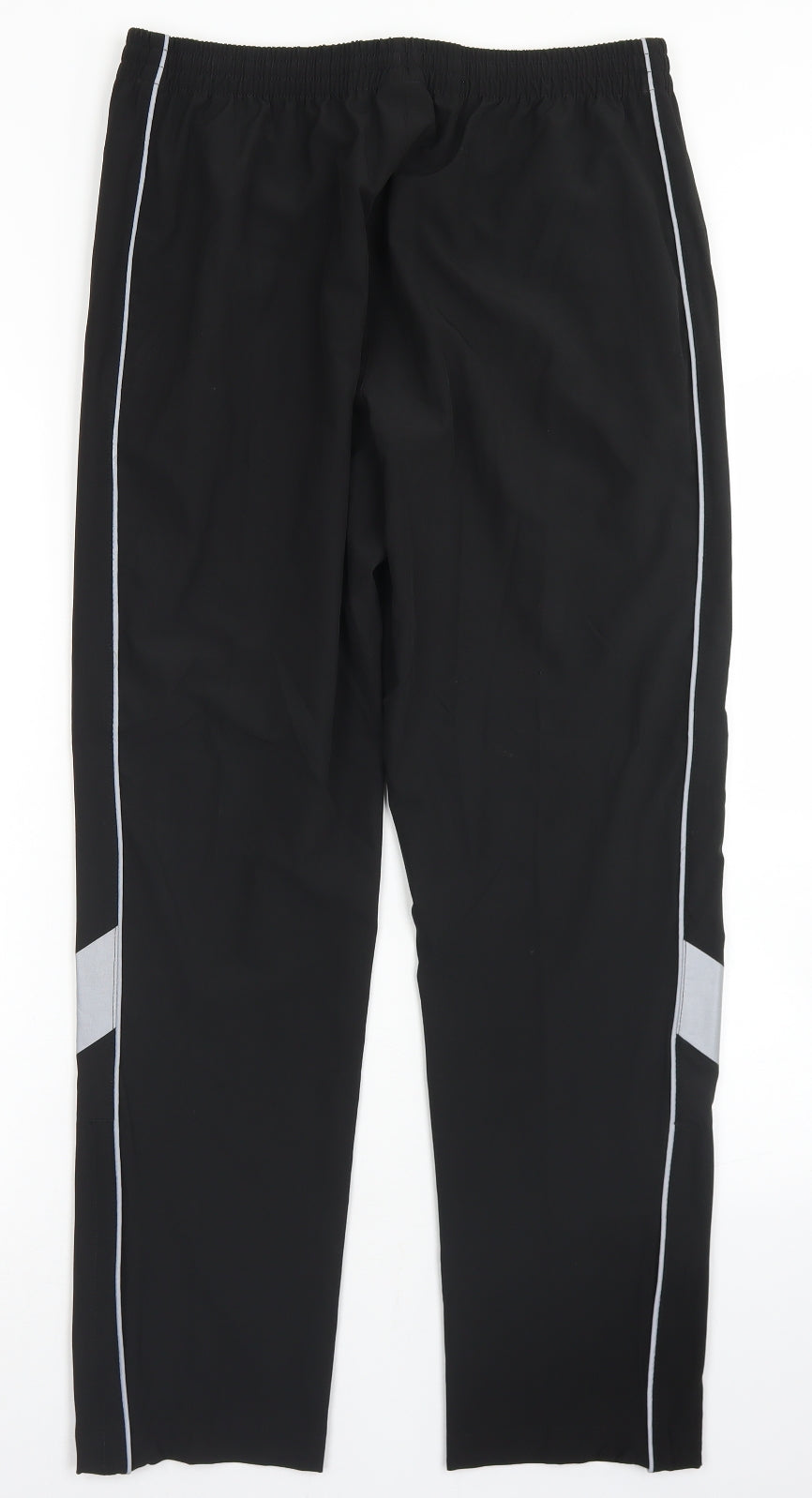 New Balance Mens Black  Polyester Windbreaker Trousers Size M L27 in Regular Drawstring