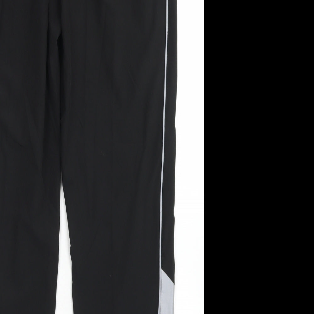 New Balance Mens Black  Polyester Windbreaker Trousers Size M L27 in Regular Drawstring