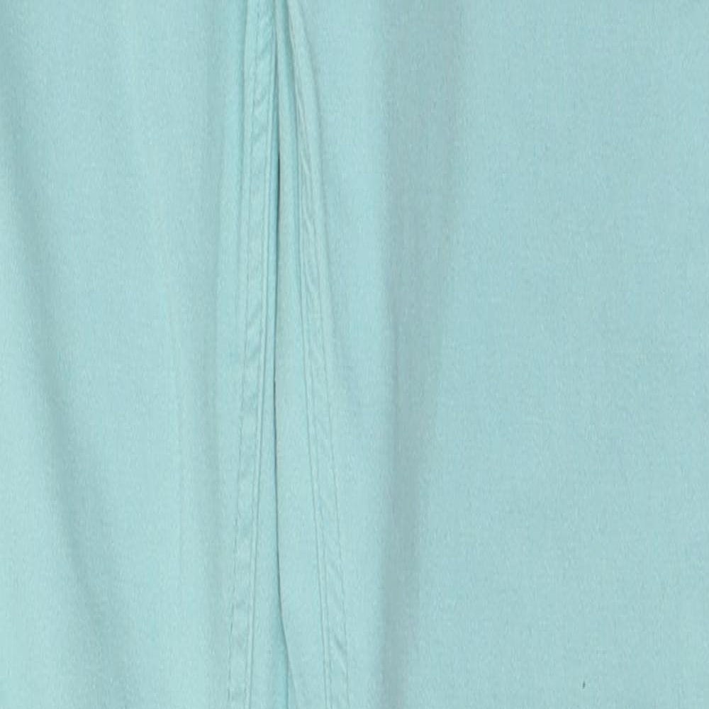 Denim & Co. Womens Blue  Cotton Skinny Jeans Size 12 L31 in Regular Button