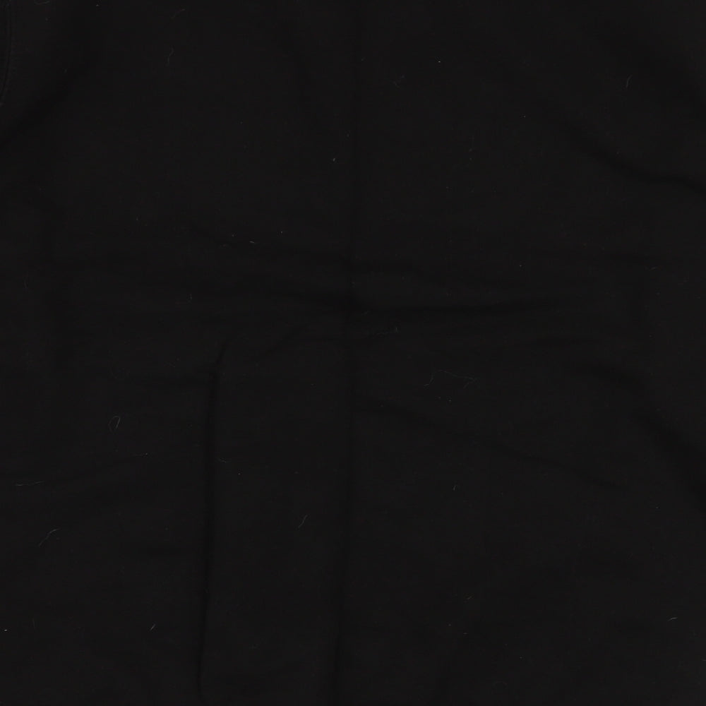 JustHoods Mens Black  Cotton Pullover Sweatshirt Size M   - District