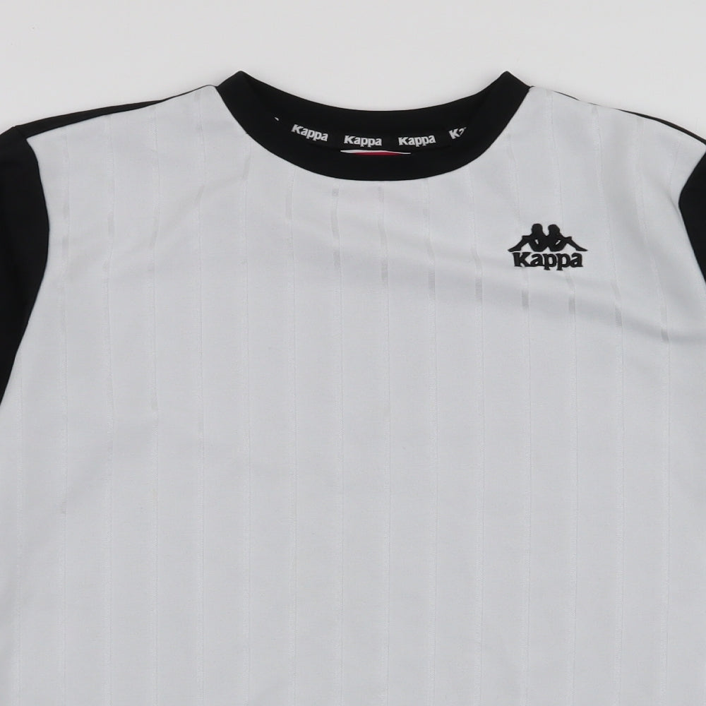 Kappa Mens White  Polyester Pullover Sweatshirt Size S