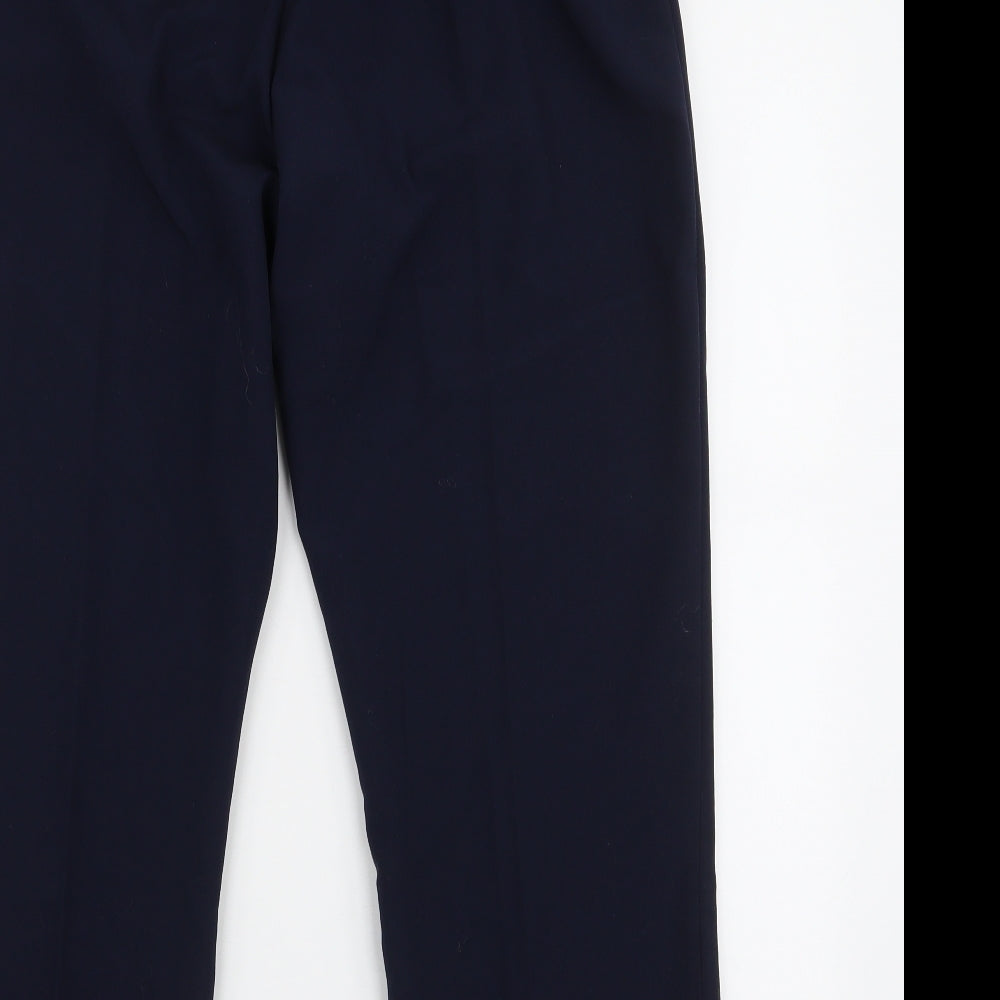 Duvir Womens Blue  Polyester Trousers  Size 18 L27 in Regular
