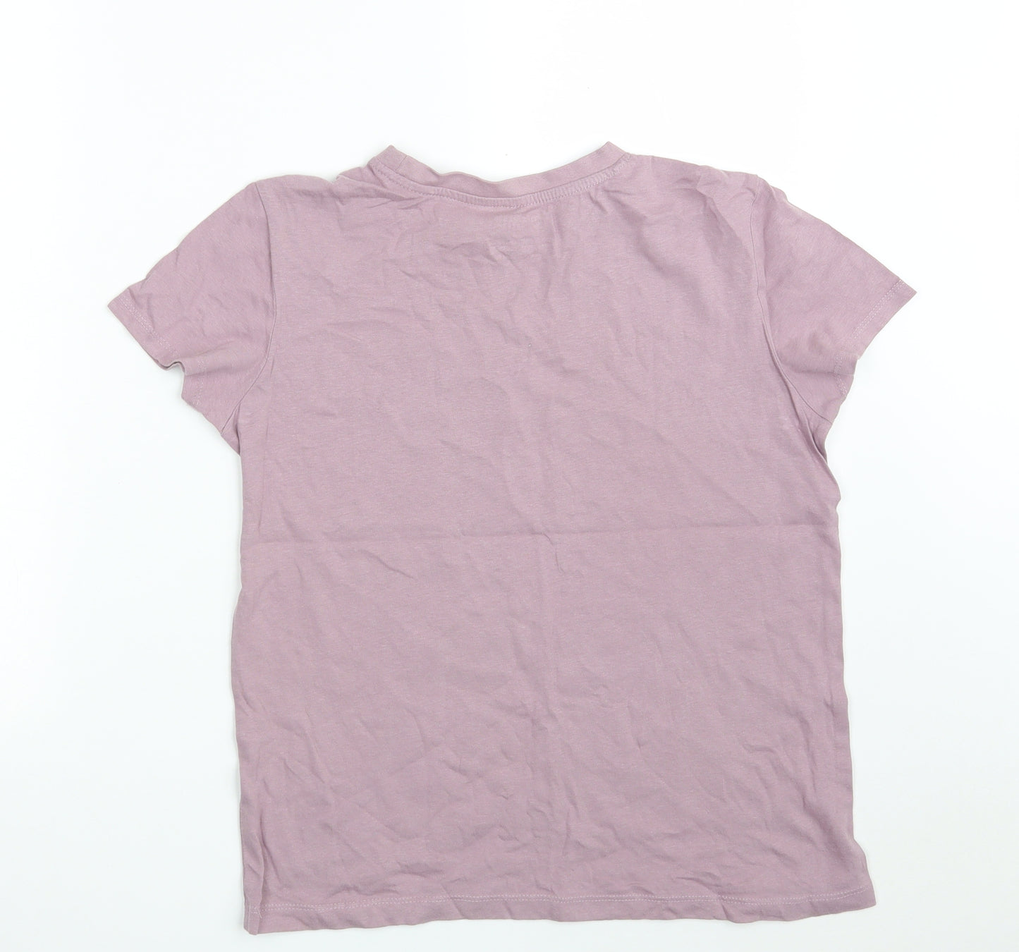 Primark Womens Purple  Cotton Basic T-Shirt Size S Crew Neck - New York