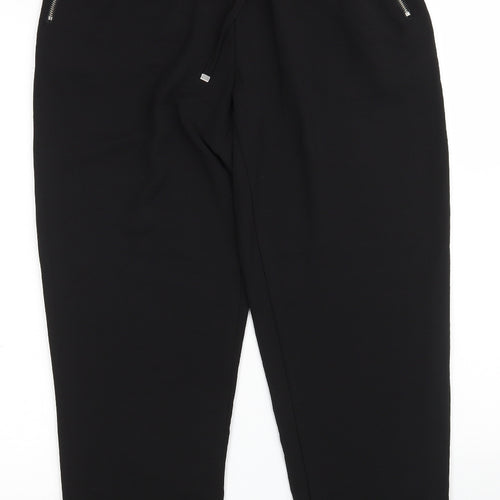 New Look Womens Black  Polyester Dress Pants Trousers Size 8 L28 in Regular