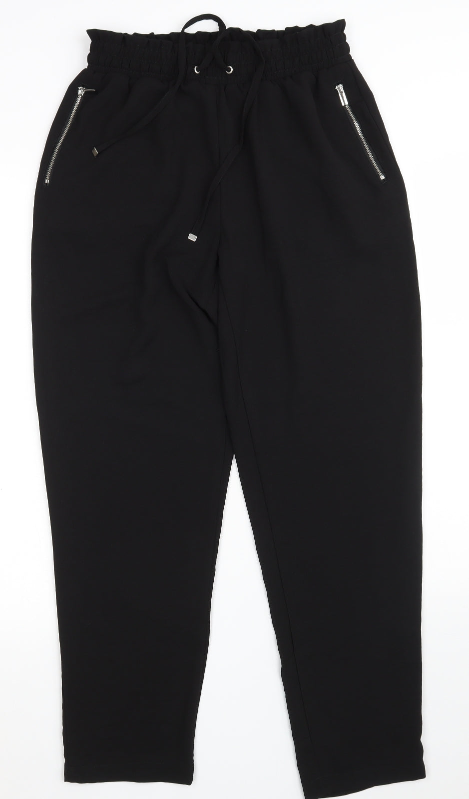 New Look Womens Black  Polyester Dress Pants Trousers Size 8 L28 in Regular