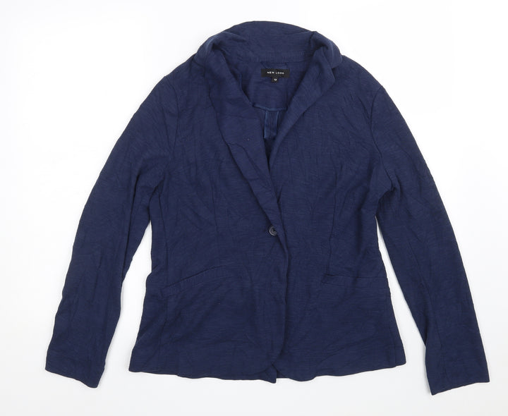 New Look Womens Blue Jacket Size 12 Button