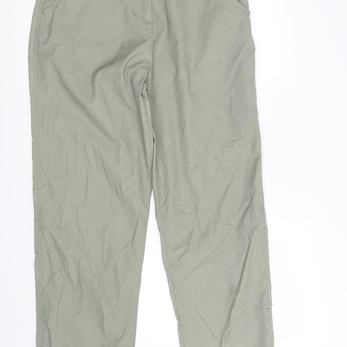 Hawkshead Womens Green  Polyester Trousers  Size 12 L31 in Regular Zip