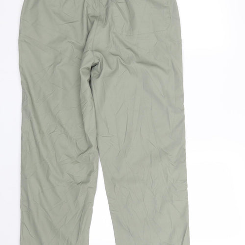 Hawkshead Womens Green  Polyester Trousers  Size 12 L31 in Regular Zip