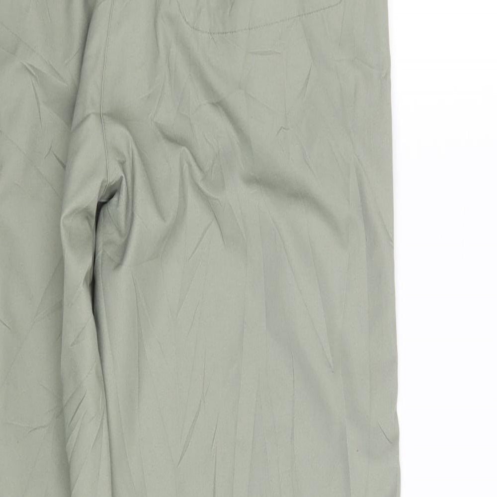 Hawkshead Womens Green  Polyester Trousers  Size 12 L31 in Regular Zip