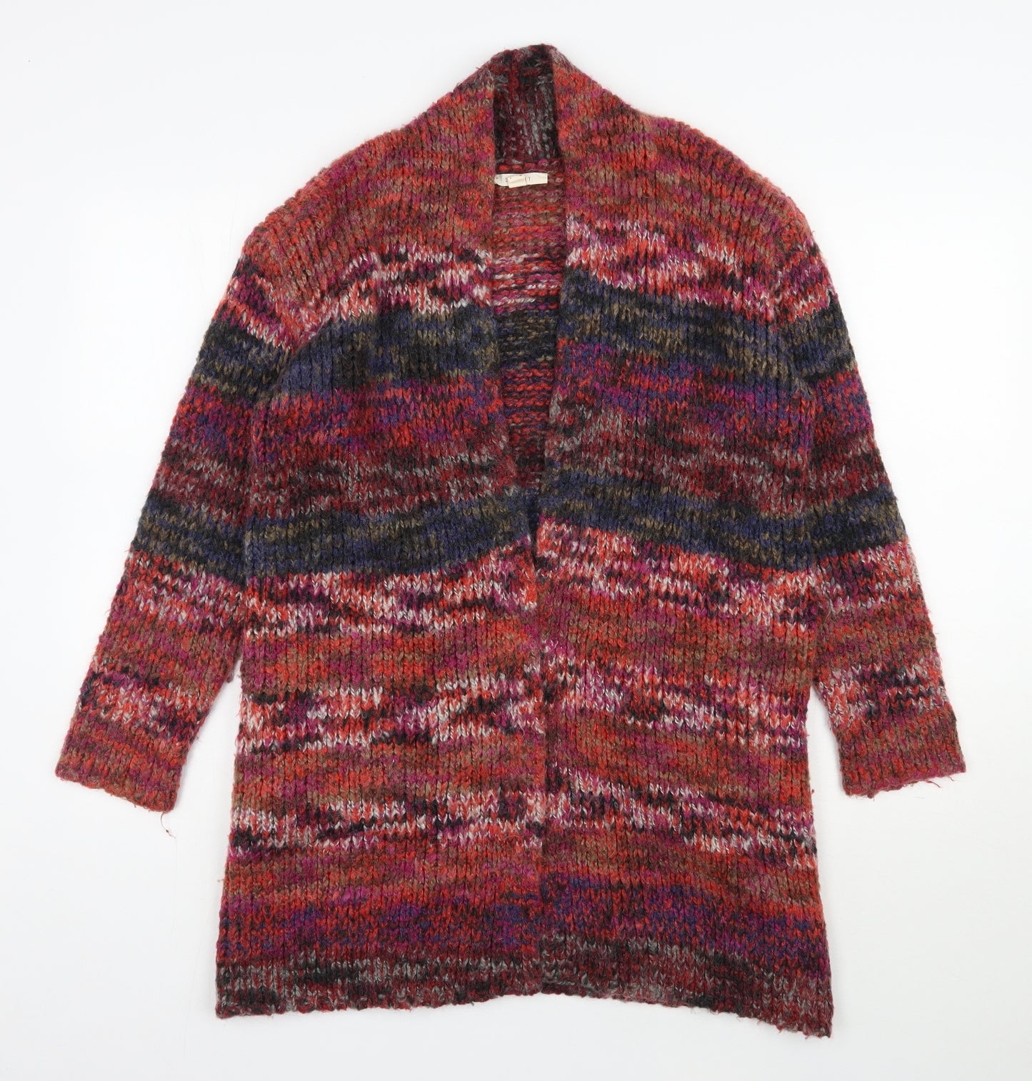 Esprit Womens Multicoloured V-Neck  Acrylic Cardigan Jumper Size S