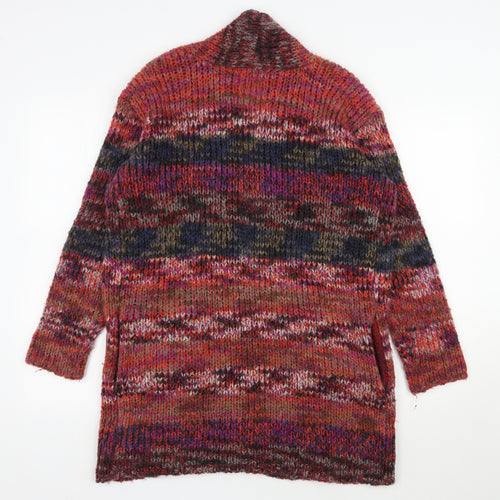 Esprit Womens Multicoloured V-Neck  Acrylic Cardigan Jumper Size S