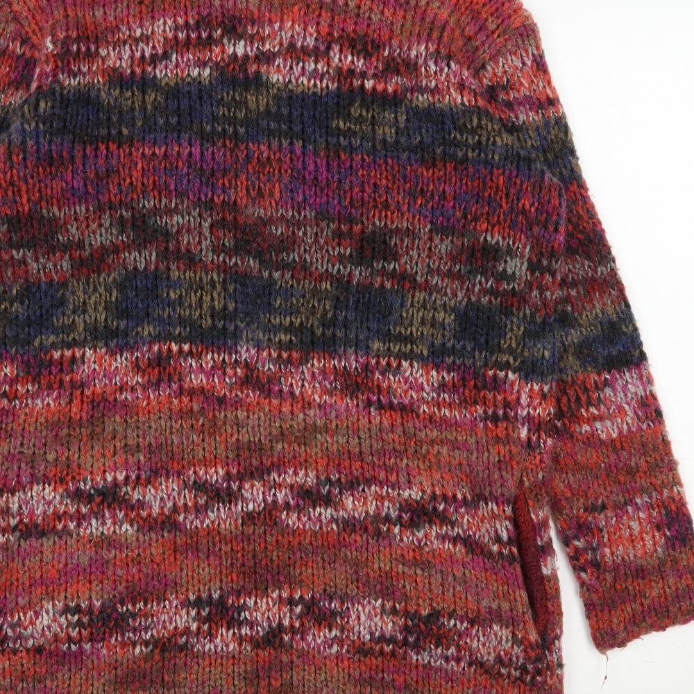 Esprit Womens Multicoloured V-Neck  Acrylic Cardigan Jumper Size S