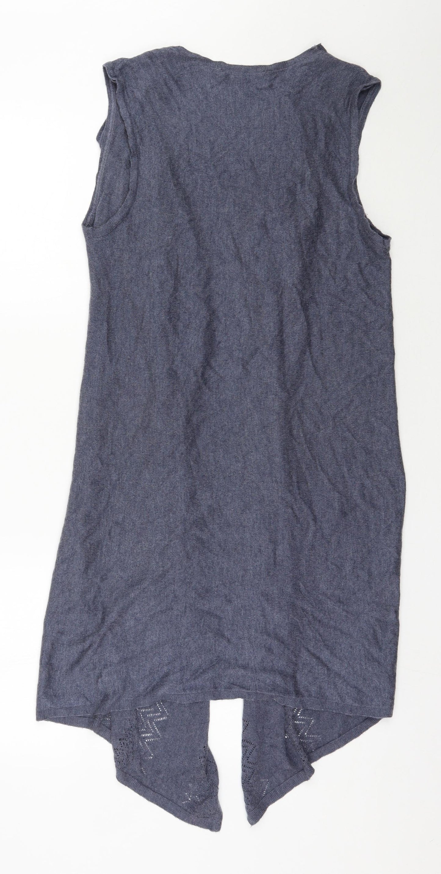 George Womens Blue V-Neck  Viscose Cardigan Jumper Size 12