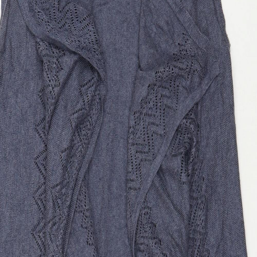 George Womens Blue V-Neck  Viscose Cardigan Jumper Size 12