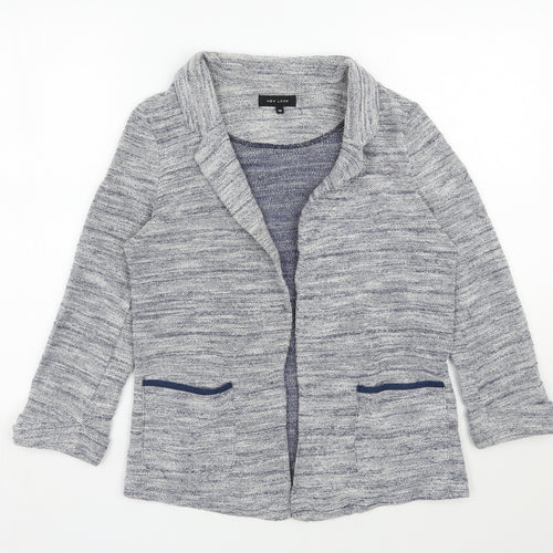 New Look Womens Blue V-Neck  Polyester Cardigan Jumper Size 10
