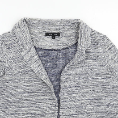New Look Womens Blue V-Neck  Polyester Cardigan Jumper Size 10