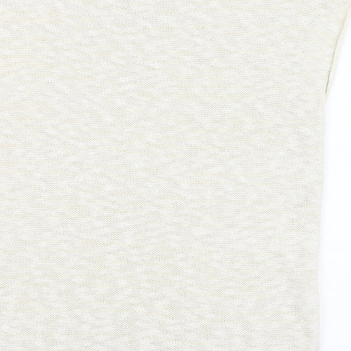George Womens Ivory Round Neck  Cotton Pullover Jumper Size 10