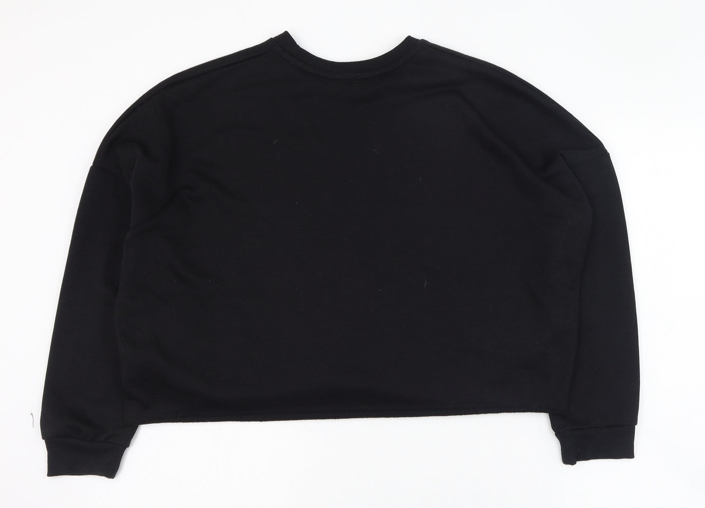 Primark Womens Black  Polyester Pullover Sweatshirt Size 4  Pullover