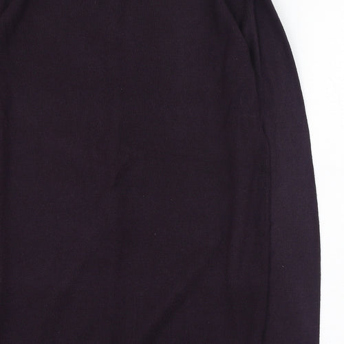 New Look Mens Purple Round Neck  Polyester Pullover Jumper Size M