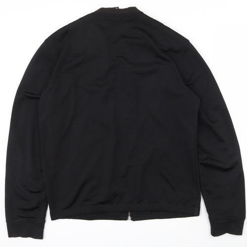 H&M Womens Black  Cotton Full Zip Sweatshirt Size S  Zip