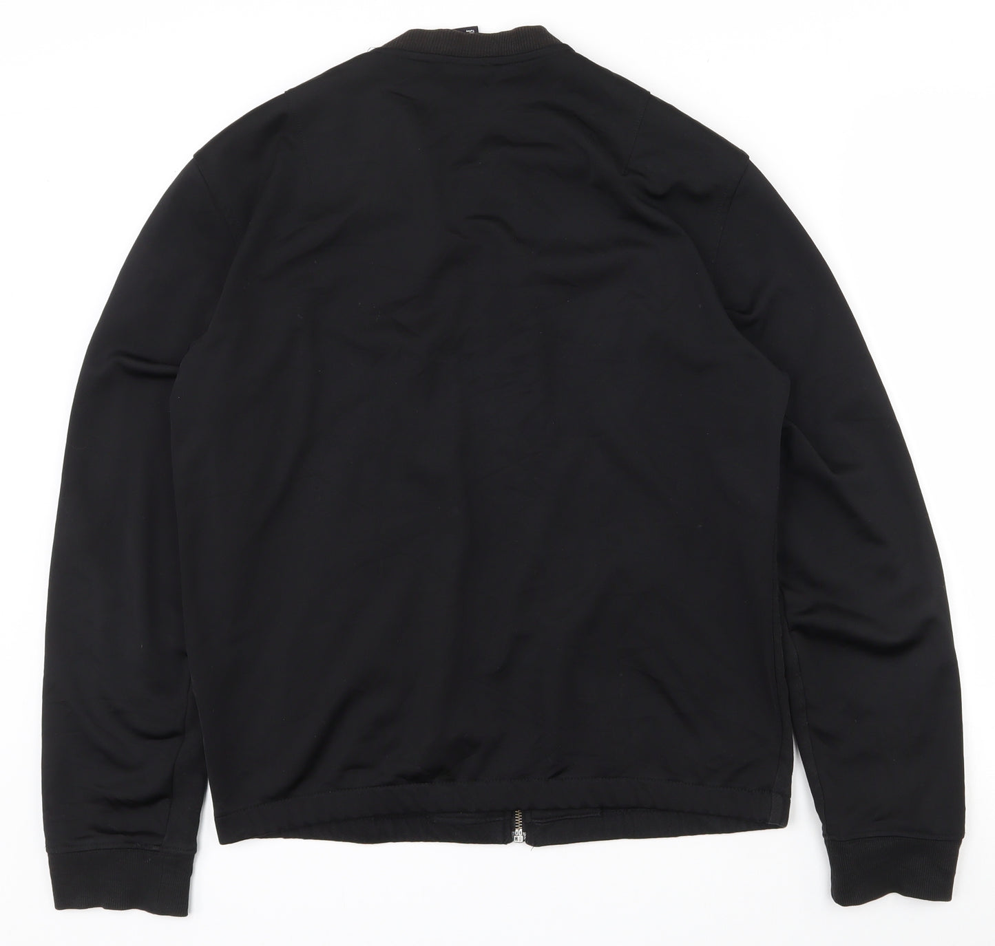 H&M Womens Black  Cotton Full Zip Sweatshirt Size S  Zip