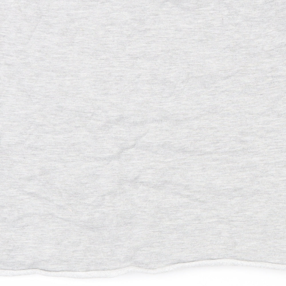 Matalan Girls Grey  Cotton Pullover Sweatshirt Size 13 Years  Pullover - Cropped