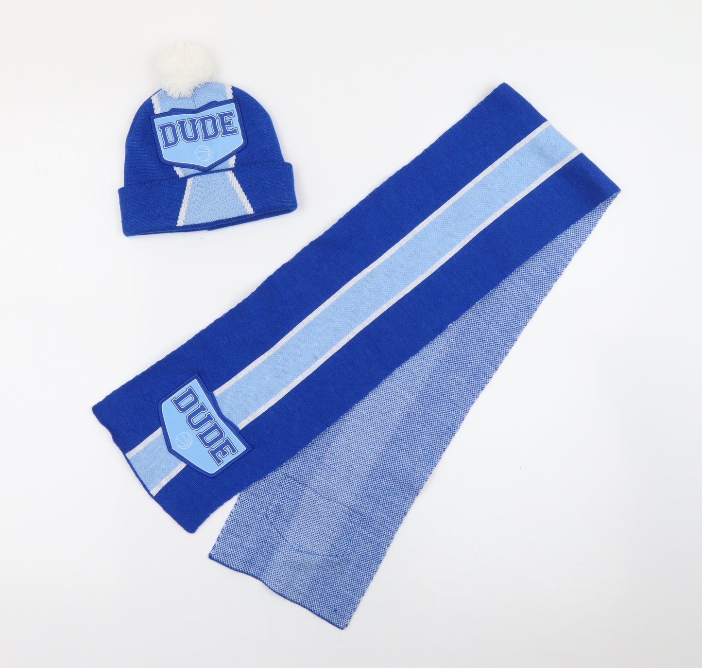 Preworn Boys Blue Striped Acrylic Beanie  One Size  - Dude Basketball