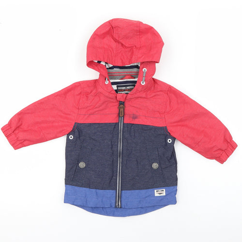 NEXT Boys Red   Jacket  Size 6-9 Months   Zip