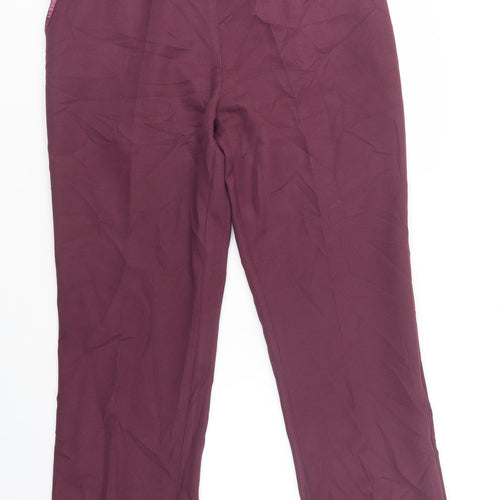 Damart Womens Purple  Polyester Dress Pants Trousers Size 20 L32 in Regular