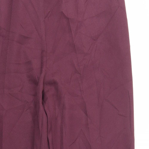 Damart Womens Purple  Polyester Dress Pants Trousers Size 20 L32 in Regular
