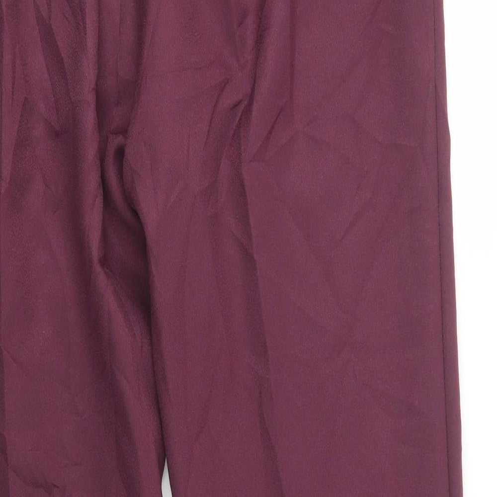 Damart Womens Purple  Polyester Dress Pants Trousers Size 20 L32 in Regular