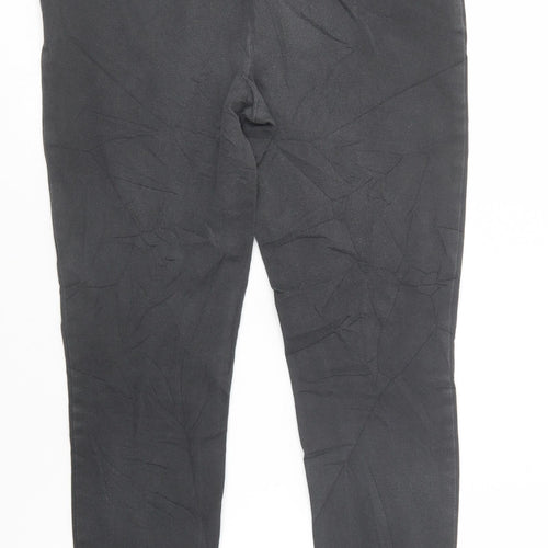 Mint Velvet Womens Grey  Cotton Jegging Trousers Size 8 L27 in Regular Zip