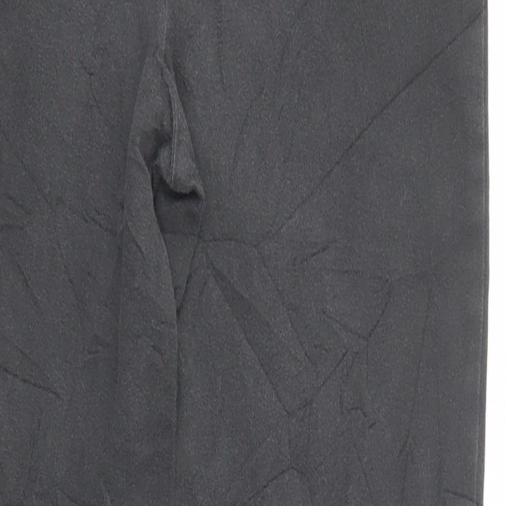 Mint Velvet Womens Grey  Cotton Jegging Trousers Size 8 L27 in Regular Zip