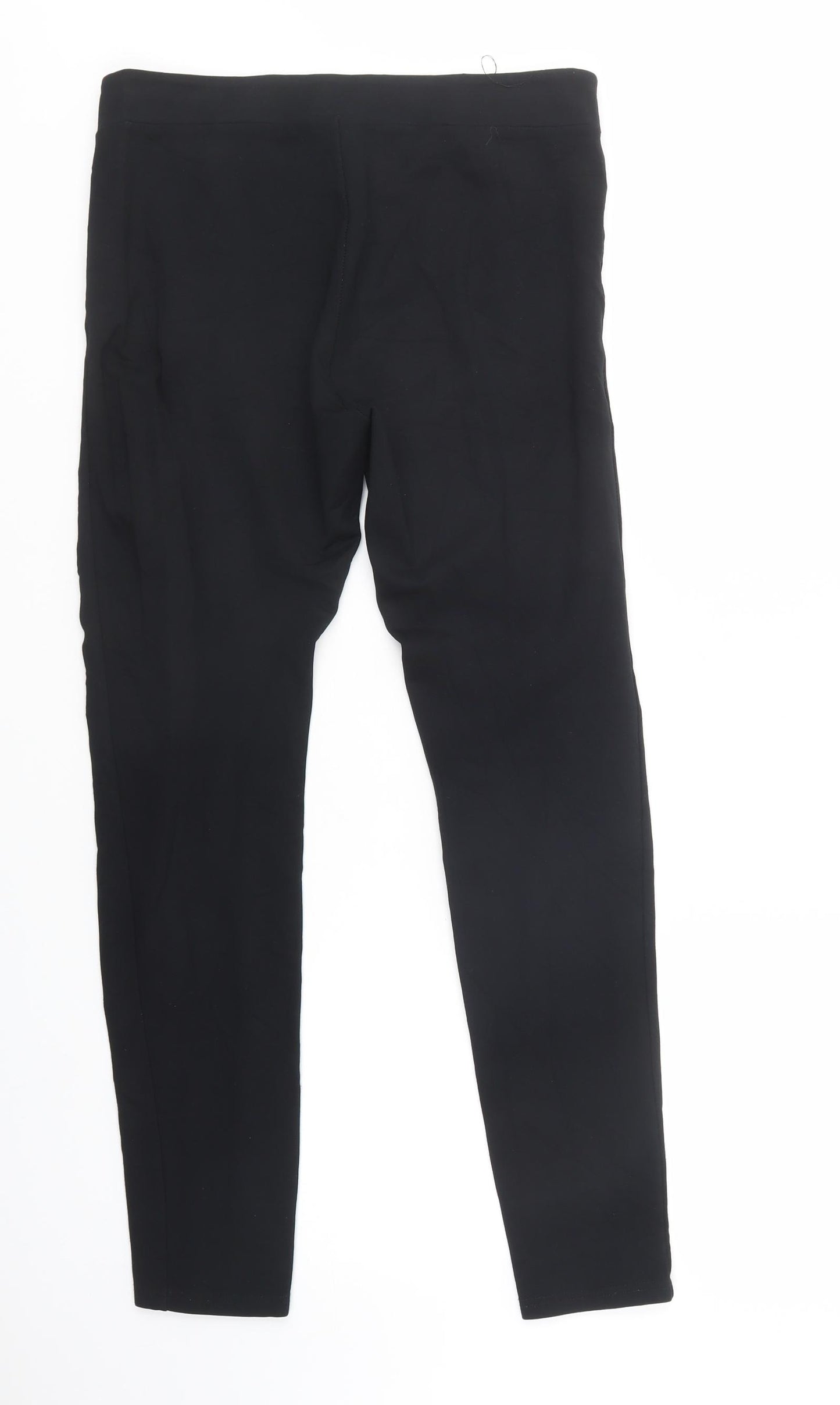 Stradivarius Womens Black  Viscose Jegging Leggings Size 14 L30 in
