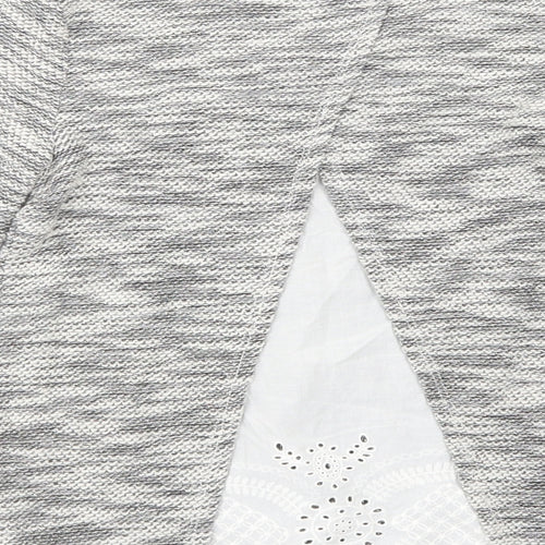 F&F Girls Grey Crew Neck  Polyester Pullover Jumper Size 8-9 Years  Pullover
