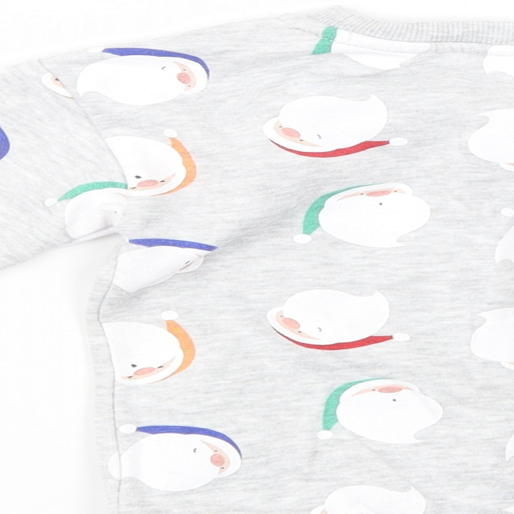 Primark Baby Grey Geometric Cotton Pullover Jumper Size 18-24 Months  Pullover - Santa