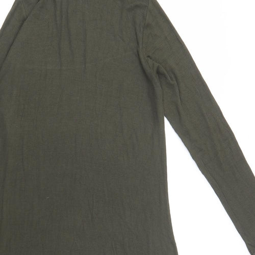 River Island Womens Green  Viscose A-Line  Size 16  Roll Neck Pullover