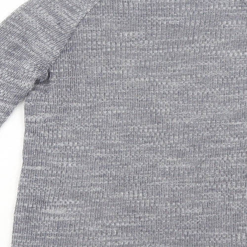 Matalan Girls Grey Crew Neck  Cotton Pullover Jumper Size 6-7 Years  Pullover - Lace Detail