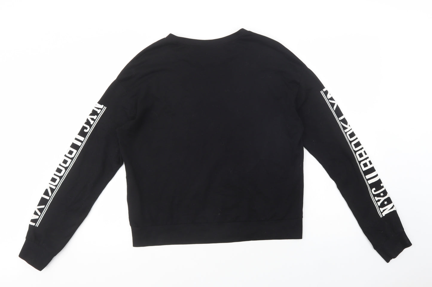 H&M Womens Black  Cotton Pullover Sweatshirt Size S  Pullover - New York City