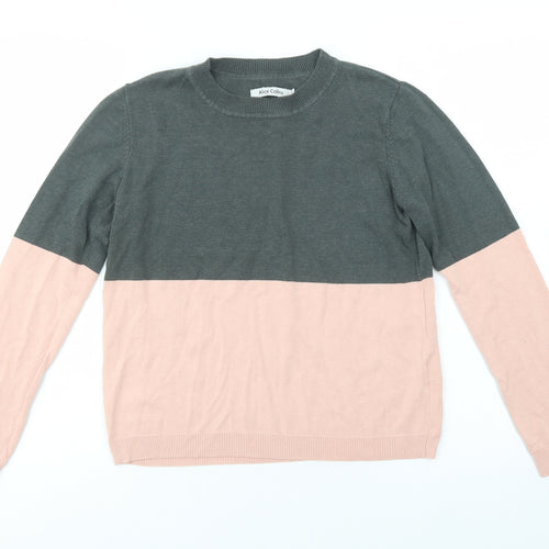 Alice Collins Womens Green Crew Neck  Viscose Pullover Jumper Size 12